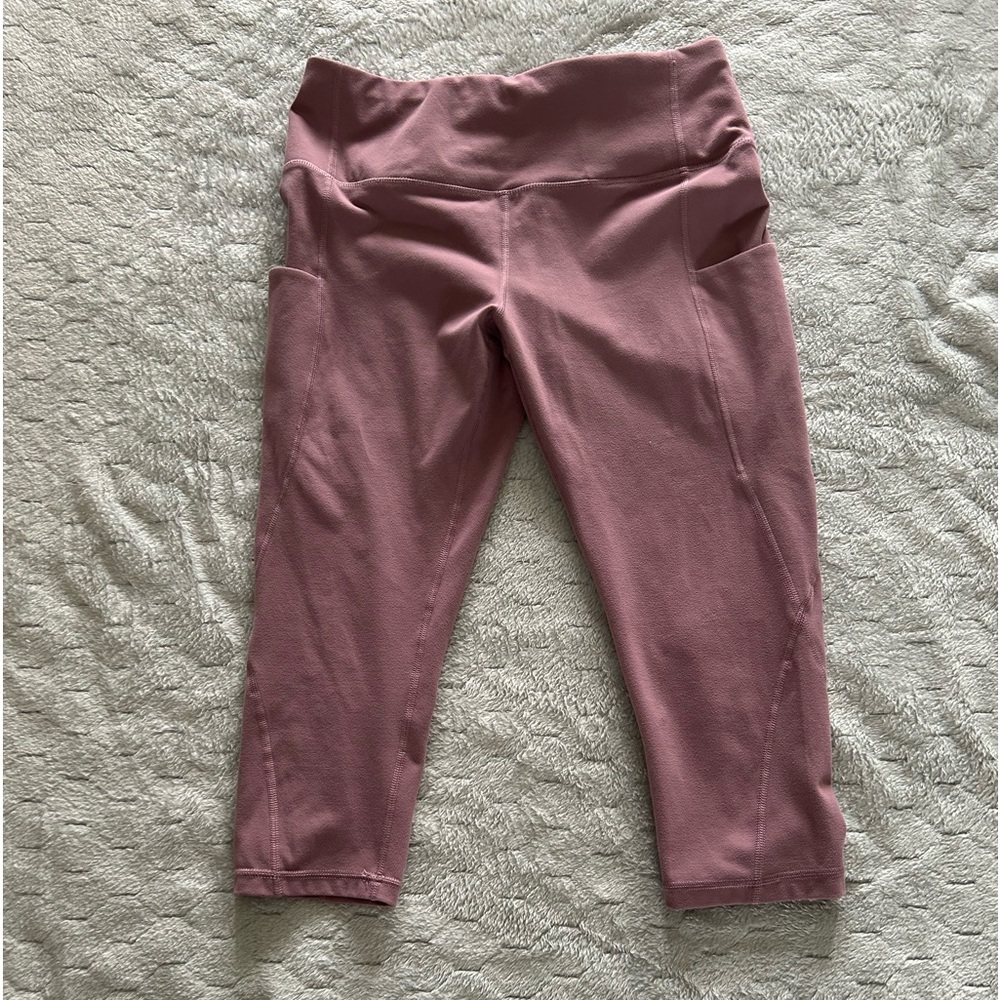Phisockat yoga pants, size L, lilac pink